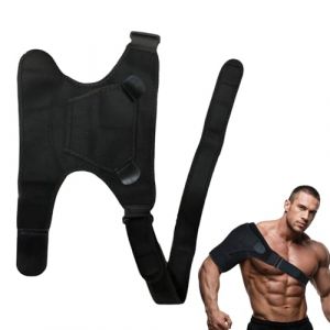 Attelle Epaule Tendinite,Epauliere Tendinite Epaule,Attelle de Soutien d’épaule avec Coussin de Pression,Convient aux deux épaules,Unisexe,pour Déchirure de La Coiffe des RotateursTendinite,Luxation (JR-Kong, neuf)