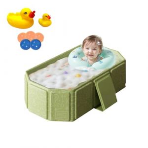 Baignoire Pliable Bébé, Baignoire Pliable avec Jouets, Baignoire avec Bouchon, Baignoire P liable pour enfants 0-8 ans, baignoire enfant pour Douche, 70 x 75 x 25 cm Baignoire Pliable Enfant (Tixu e-commerce, neuf)