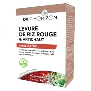 Diet Horizon Levure De Riz Rouge & Artichaud 60 Comprimes (REKINKE, neuf)