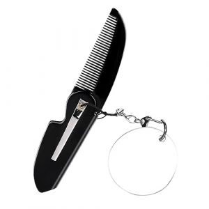 Vaguelly Petit Peigne Pliable Tondeuse Peigne À Moustache Peigne À Barbe De Voyage Pour Brosse À Dents Peigne Pliable À Dents Fines Peigne Pliable Portable Rasoirs Pour Hommes (Bustling Xin, neuf)