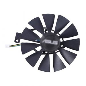 LEXIANG 87mm T129215SH FDC10U12S9-C 4Pin RTX 2060 2070 2080 Dual Advanced OC Fans pour -ASUS GeForce RTX2080 RTX2070 Gaming Card Fan (BIlinli, neuf)