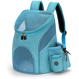IFIKK Sac à Dos Chien Chat Sac de Transport de Voyage Sac à Dos de Transporteur Pliable Double épaule Sac Kangourou Chien Ventral Poitrine Respirant et Pliable pour Chiot Chat Petit Chien (longyinhuxiao, neuf)