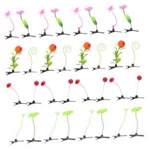 IWOWHERO Lot De 32 Pinces &agrave; Cheveux Plante De Pousse De Soja, Assortiment Multicolore, Petites Pinces Pour Filles, Accessoires Cheveux Pour Usage Quotidien Et Occasions Festives (Langeriy, neuf)