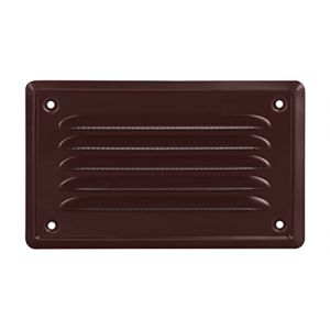 Grille d'aération - Grille Aeration rectangulaire 14x7 cm - Grille Aeration Exterieur - Grille Ventilation - Vétiver métallique - a Grillage pour moustiquaire - Grille Murale en Filet (ADGOsklep, neuf)