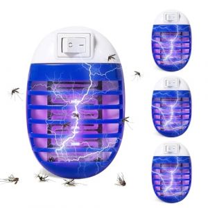 mizikuu 4 Pi&egrave;ces Lampe Anti Moustique, Tueur d'Insectes Electrique Lampe UV Tue Mouche Int&eacute;rieur Efficace Destructeur de Pi&egrave;ge &agrave; Mouches pour Insectes, Moustiques, Mouches (JINJIE LIMITED, neuf)