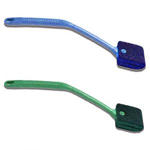 Eterspr 2 Pi&egrave;ces Nettoyage D'Aquarium en Eponge, Brosse de Nettoyage Aquarium, Bleu &Eacute;ponge Anti-algues, pour l'aquarium, Piscine, Salle de Bain, Nettoyage des Vitres (Bleu, Vert) (Eternal Lighthouse, neuf)