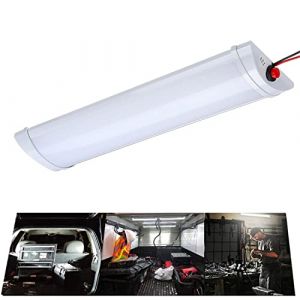 DUVERT 12V/24V voiture lumi&egrave;re int&eacute;rieure, LED bande barre lampe Bus caravane avec interrupteur marche/arr&ecirc;t, lumineuse de travail Van Camion Camion Camper Bateau Plafonnier (24V) (DUVERT, neuf)