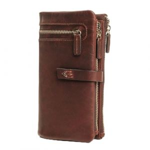 Lavalen&reg; Portefeuille Femme Cuir - Porte Carte Grande Capacit&eacute; avec RFID - Porte Monnaie Femme Cuir - &Eacute;l&eacute;gant Chequier Fait Main - Idee Cadeau Original, Marron (Lavalen, neuf)
