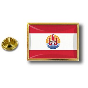 Akachafactory pins pin Badge pin's Metal Drapeau polynesie Francaise Tahiti polynesien (Akachafactory, neuf)