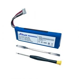 Aibatt Batterie de rechange 6000 mAh pour JBL Charge 2 Plus, charge 2+ version 1, haut-parleur de rechange pour batterie JBL GSP1029102, MLP912995-2P. (3,7 V/Li-polymère) (DIANXIANG EU, neuf)