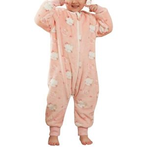 Maeau Combinaison Pyjama Bébé Fille Garçon 2 3 Ans Gigoteuse a Pied Manche Longue Hiver Barboteuse avec Jambe Grenouillère Enfant Flanelle Surpyjama Animaux Ensemble Pyjama Naissance Jumpsuit Rose 100 (YOUXINGEU (Livraison sous 5 à 12 jours）, neuf)