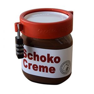 Cadenas pour Nutella, Serrure pour pot de Nutella, Verrouillage Nutella, verrouillage pour pâte à tartiner, beurre de cacahuète, pâte à tartiner au chocolat, etc. (Chocloc, neuf)