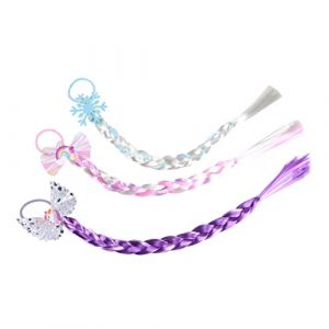SAFIGLE Postiche Tressée Colorée Pour Fille 3 Pièces 5 6 7 Accessoire De Coiffure Festif Pour Garçon Et Filles Décoration De Coiffure Pour Fêtes Et Événements (Grand Di, neuf)