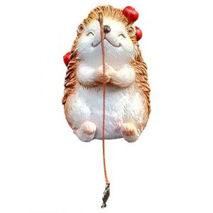 Statue de Jardin H&eacute;risson &ndash; Figurine d'Ext&eacute;rieur, Sculpture Animali&egrave;re | Ornement de H&eacute;risson P&ecirc;cheur pour Pelouse, Aquarium, Balcon, Bureau, Am&eacute;nagement de Patio, D&eacute;coration de Jardin &agrave; Domicile (anyusc, neuf)