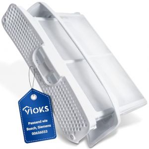 VIOKS Filtre à peluches de rechange pour filtre à peluches Siеmens Nеff Bosch 00656033 656033 - Blanc - Filtre à peluches pour sèche-linge IQ300 IQ390 IQ500 IQ700 IQ790 IQ800 IQ8900 Couleur : noir (vioks-de, neuf)