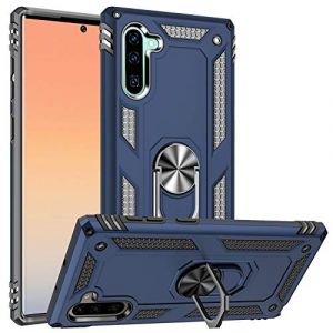 FETRIM Coque pour Galaxy Note 10, &Eacute;tui Antichoc Cover Anti Housse avec Bague Rotatif Support pour Samsung Galaxy Note 10 Bleu Marin (TaiDeLuanTech, neuf)