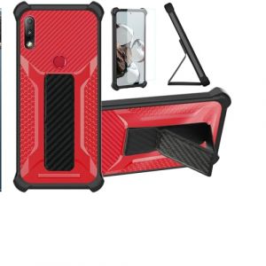 Aroepurt Coque pour ASUS ZenFone Max Plus M2 Coque &Eacute;tui Case Cover Hybride [avec Protection d'&eacute;cran en Verre tremp&eacute;] [Support magn&eacute;tique Pliable] [givr&eacute; r&eacute;sistant aux Empreintes digitales] Rose (Huayijie-eu, neuf)