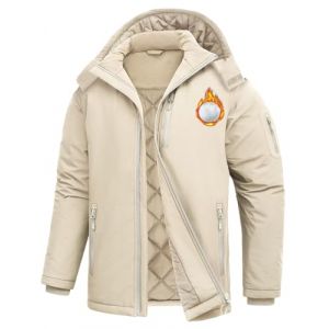 TOMEEK Veste Softshell Homme Hiver Manteau &agrave; Capuche Imperm&eacute;able Vestes Hommes Coupe-Vent Blouson Chaude d'Ext&eacute;rieur avec Zipp&eacute; Poches veste de Sport Randonn&eacute;e Ski Jogging(Kaki clair,L) (Pingoo, neuf)