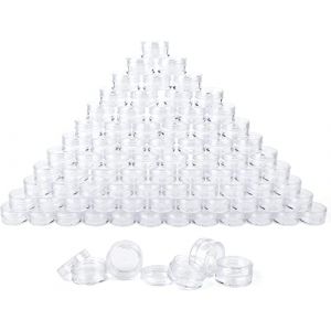 Ticeed 80PCS Pots Cosmétiques Vide Contenants Cosmétiques Pot Échantillon Pot Creme Vide Petits Pots en Plastique 5ml pour Crème Échantillons Lotion (eMeta-eHifi EU, neuf)
