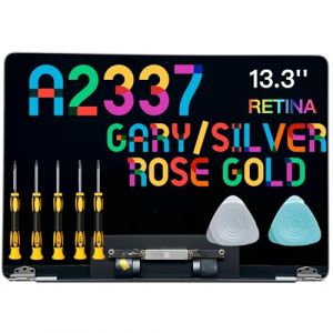 seven puppy (Or Gold) Écran LCD LED de Rechange pour Air 13" M1 2020 année A2337 EMC 3598 13,3" 2560 x 1600 - Assemblage Complet (XiAnXinQiJing, neuf)