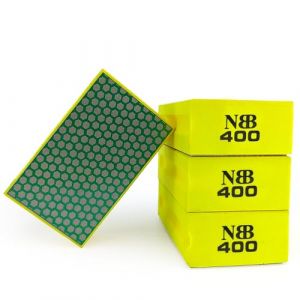 NBB Tampon diamanté pour poncer et polir Blocs éponge de Diamant de ponçage Poli tampons à la Main en Diamant avec Dos en Mousse pour broyage Polissage Granit marbre Pierre Verre céramique (4,400#H) (EASTAR SUPER HARD TOOLS S.L., neuf)