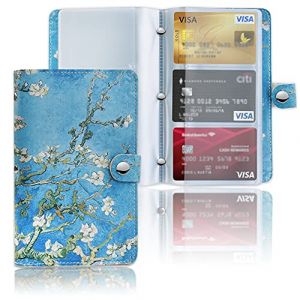 Czzmy 96 Porte Cartes de Visite Carte de Livre PVC Cartes pour Ranger Carte de Visite Cartes Fidélité Porte Carte de Crédit etc(1-Fleur de pêche) (guangzhouchuanzhizhumaoyiyouxiangongsi, neuf)