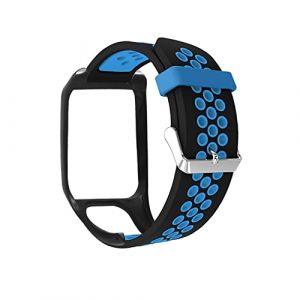 Feysentoe Bracelet pour TomTom Runner 2/3 with TomTom Spark Bande de Remplacement de Montre.(Bleu noir) (FEIXUTEAMZ, neuf)