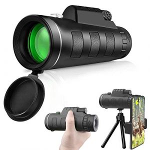 T&eacute;lescope monoculaire Star Scope, HD Haute Puissance Bak4 Prisme monoculaire &eacute;tanche monoculaire avec Adaptateur pour Smartphone tr&eacute;pied pour l'observation des Oiseaux, la Chasse, la randonn&eacute;e, l (caiyun-shop-, neuf)
