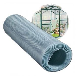 UHEKC Feuille Polycarbonate 0.8mm, Panneaux de Toit Transparents, Marquise Porte D'entree Résistant Aux UV, pour Abris de Voiture Extérieurs, Serre(0.8x2m/2.62x6.56ft) (DOU SHOP, neuf)