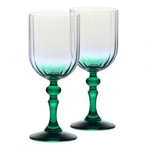 Krosno Verres &agrave; vin d&eacute;grad&eacute;s pour vin rouge et blanc, mocktails, eau avec pied color&eacute; - 300 ml lot de 2 &ndash; cristal sans plomb &ndash; lavables au lave-vaisselle &ndash; collection Celebration Moments (Krosno Glass, neuf)