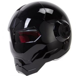 Casques modulaires Iron Man pour Moto Casque de Motos modulable en Une Seule pi&egrave;ce pour Hommes et Femmes Adultes Ventil&eacute; R&eacute;duction du Bruit S&eacute;curit&eacute; XL/61-62cm (motesen, neuf)