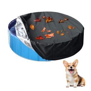 CUVZORA Couverture de Bache Piscine Ronde pour Chien 160x30 cm, Imperm&eacute;able et Anti-Poussi&egrave;re, Protection UV, Terrasse, Id&eacute;ale pour Animaux Domestiques (ISTVANGA Kft., neuf)