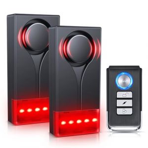 Alarme de vibration antivol pour voiture, ELECTOP 108 dB - Vibration sonore et lumineuse - Alarme de voiture &agrave; distance sans fil - Lumi&egrave;re de s&eacute;curit&eacute; int&eacute;rieure avec 2 alarmes (COKE STORE, neuf)