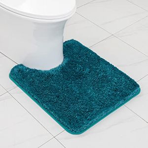 MIULEE Tapis Salle de Bain 1 Pièce Absorbant Antidérapant en Haute Hygroscopicité Fourrure Tapis d'Entrée pour la Douche Super Doux pour Chambre à Coucher Entrée de Cuisine 50x60CM Bleu Canard (MIULEE HOME, neuf)