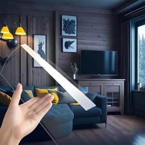 Plaques pour Toiture en Polycarbonate,Panneau Enti&egrave;rement Transparent Et Durable[Gguwug 1&times;8m Panneau Durable PC] Couverture de Toit,Imperm&eacute;able R&eacute;sistant Aux UV,pour Jardin,Serre,Abri de Voiture (BBINM-UK, neuf)