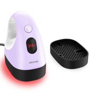 ARJudy Mini Presse à Chaud Portable, Presse à Repasser avec Affichage LED, 3 Réglages de Température, Base Isolante de Sécurité, Idéale pour Travaux Manuels, T-shirts, Chapeaux, Vinyle HTV (Violetta) (ARJudy FR, neuf)
