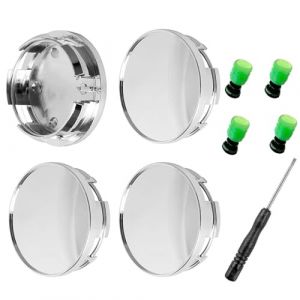 4 pi&egrave;ces de cache-moyeux pour moyeux de roue de 75 mm - Capuchons de moyeux pour jantes, moyeux ABS - Cache-moyeux pour jantes, moyeux de roue - Cache-moyeux de centre de roue - Pi&egrave;ces de rechange (denghangsupstore, neuf)
