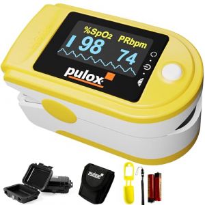 Oxymètre de Doigt Pulox PO-200 Set - Saturometre professionnel avec accessoires - Pour mesurer SpO2, pouls et l'indice de perfusion (Novidion, neuf)