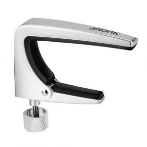 Aroma Capodastre Guitare Professionnel avec A Réglable Vis Alliage de Zinc Capo de Guitare Pour 6 Cordes Guitare Acoustique et électrique (Aroma Music Global, neuf)