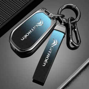 RETTYAT Coque Cl&eacute; de Voiture pour Citroen e-C3 e-C4 e-Berlingo e-Spacetourer, Coque de Cl&eacute; T&eacute;l&eacute;commande &Eacute;tui Carte Coque de Protection pour Cl&eacute; avec Porte-Cl&eacute;s &Eacute;tui &agrave; Cl&eacute; en Cuir Auto Accessoires (XiangTanHangKeJingShangMaoYouXianGongSi, neuf)