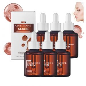 Sérum au glutathion avec 20 000 ppm de glutathion, améliore l'éclat, formulé avec de la niacinamide, sérum hydratant pour le visage, réduit les ridules, pour taches brunes la pigmentation (6PCS) (SKZKK, neuf)