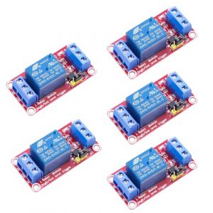 Relais et 5v 1 Canal Module Binghe 5 Pi&egrave;ces Carte d'Extension de Relais Unidirectionnel Compatible avec Arduino (Zhuocai Shangmao, neuf)