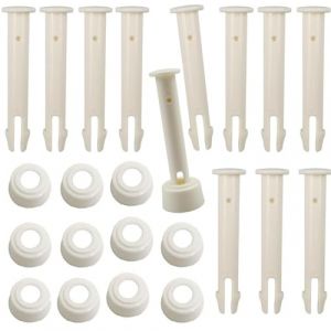 Goupilles en Plastique,12 pièces Goupilles de Joint de Piscine,Broches de Joint de Piscine,Piscine pour Joints de Piscine,pour piscines à cadre,longueur 5,5 cm (xinyujiekakejiyouxiangongsi, neuf)