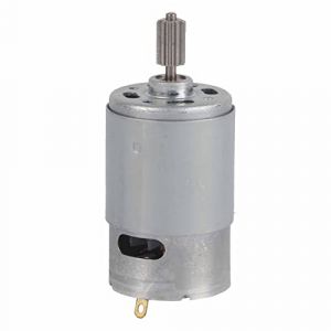 RS550 12 V Micro Moteur de Haute Vitesse pour Voiture Électrique Jouet Enfants Moto avec 2 pcs Tête de Dent(550-30000) (Zuabute, neuf)