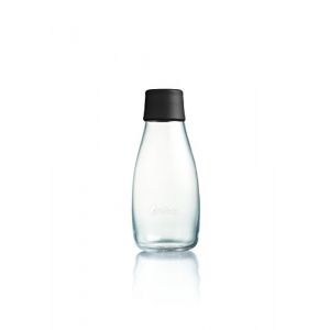 Retap ApS Bouteille d'eau en Verre Borosilicate Noir 0,3 l (Pablo Fúster Cavestany, neuf)