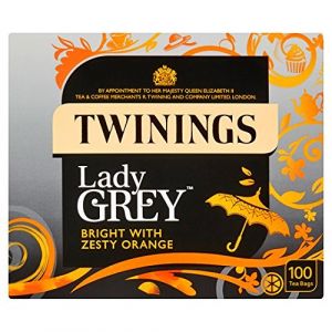 Twinings Lady Grey Lot de 100 sachets de thé 250 g (YBMG, neuf)