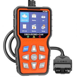 bakibo OBD2 Valise Diagnostic Fran&ccedil;ais Auto Multimarque, Outils Diagnostics Syst&egrave;me Moteur OBD-II Boitier EOBD Complet de Batterie Lecteur pour VW, Audi et Tous Les V&eacute;hicules OBD 2 d&egrave;s 2003, Noir (xcai, neuf)