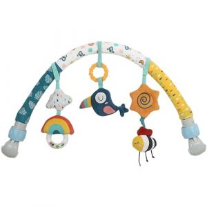 caterbee Barre de Jouets pour balan&ccedil;oire pour b&eacute;b&eacute;, Jouet pour Poussette, Accessoire pour lit b&eacute;b&eacute; et Barre d'activit&eacute; pour Landau. Arche de Voyage, Jouets pour Berceau pour Tout-Petits.(Sky) (Caterbee-UK, neuf)