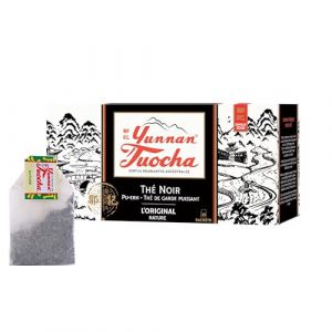 Yunnan Tuocha &ndash; Th&eacute; Tuocha 100% Naturel - R&eacute;gule le Cholest&eacute;rol & Drainant &ndash;25 Sachets - 50g - Origine Yunnan Garantie(L'Original) (ZOUJI TUOCHA, neuf)