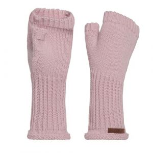 Knit Factory - Gants Cleo - Gants Femme - Mitaine Femme - Mitaines pour l'automne et l'hiver - Gants sans doigts - Gant Chauffant - 30% laine/70% acrylique - Rose - Taille Unique (Knit Factory, neuf)
